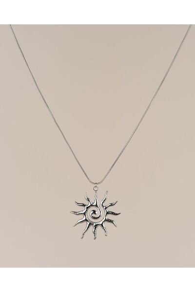 Portakal Esintisi Antik Güneş Çelik Kolye