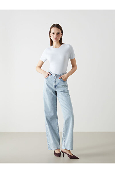 LC Waikiki Lcw Jeans Indigo Baggy Fit Women's Jean Trousers