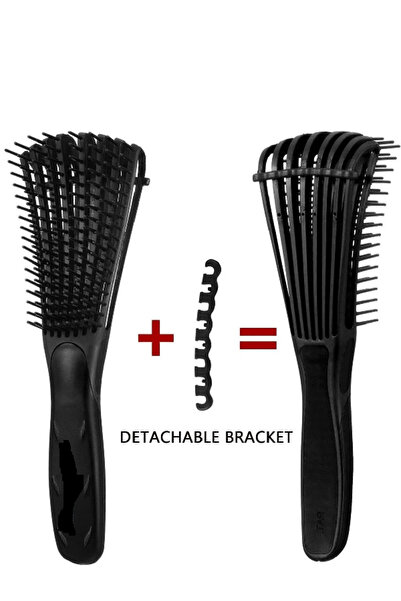 MİYANG Perie pentru pieptănat pentru păr Octopus, perie pentru pieptănat pentru păr creț cu dinți flexibili