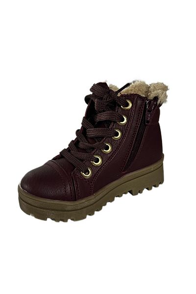 Jumper Girl's Boots with Fur Inside and Side Zipper