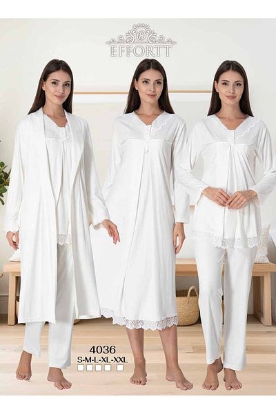 Maison Mila Effortt Cotton Pregnant Maternity Set of 4 with Hidden Nursing Features