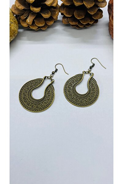 Porsuk Alternatif Etnik desen döküm kadın küpe