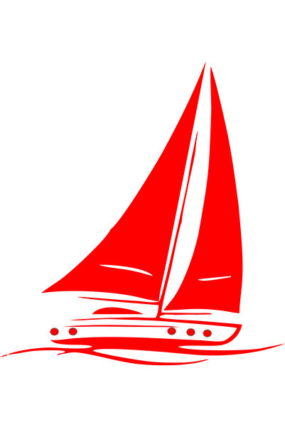 Birim Matbaa Sailing Car Sticker(25X27Cm)