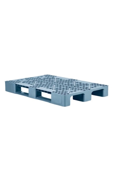 80 X 120 X 15 CM PLASTİK PALET (EURO) GRİ DELİKLİ
