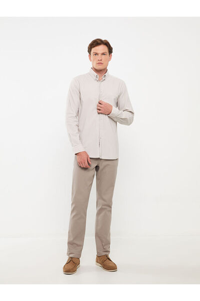 LC Waikiki LCWAIKIKI Classic Regular Fit Uzun Kollu Kadife Erkek Gömlek