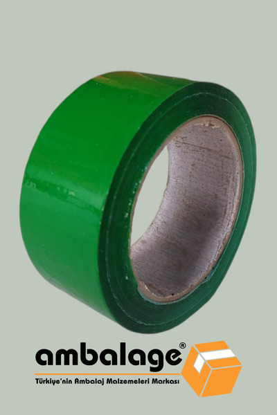 Ambalage YEŞİL Koli Bandı 45mm X 100m Renkli Hotmelt Koli Bantı Koli Bant Ren...