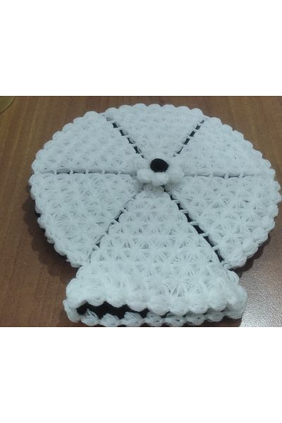 Kevser nur tuhafiye Washcloth Reversible Gloves Model - Hand-Knitted