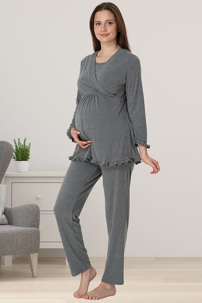 ByLohusa Effortt Smoked Maternity Maternity Pajama Set