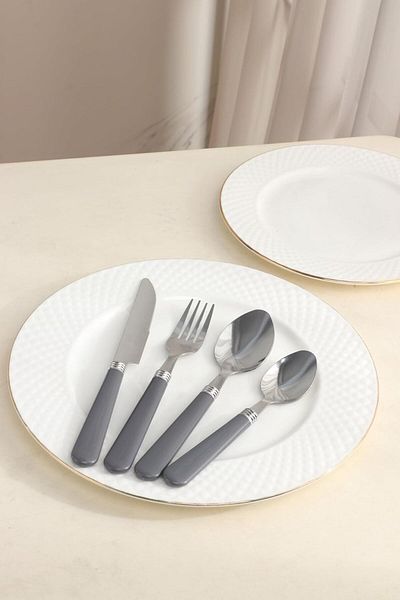 ORCHID 16PCS CUTLERY SET GREY