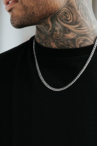 CAXBERN Unisex Silver Necklace