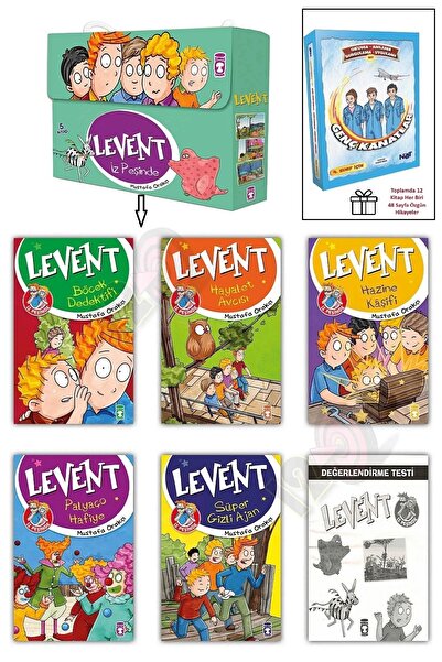 Timaş Çocuk Levent İz Peşinde Hikaye Seti 1 (9 yaş ve üzeri) ve 4. Sınıf Genç...