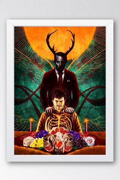 Saturn Pictură înrămată Hannibal - Poster de afiș de serie