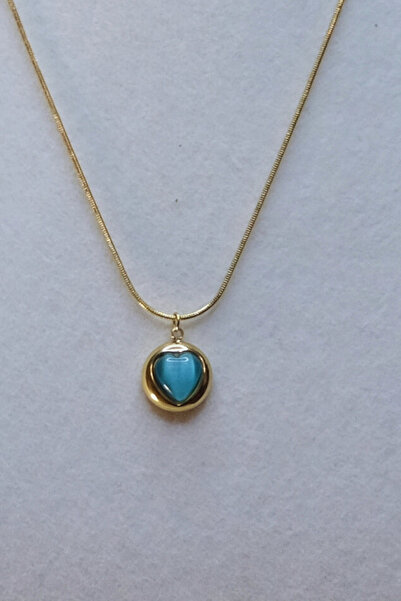ayışığı Blue Heart Necklace