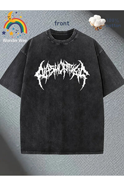 bellanova Βασικό μπλουζάκι με σχέδιο ασφάλτου oversized με εφέ λεκέδων, που π...