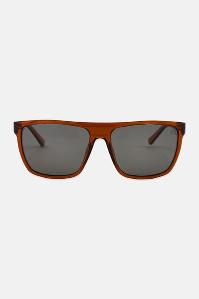 Timberland Men Tb9279 Square Sunglasses, Brown