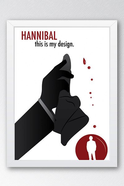Saturn Tablou înrămat Hannibal - Acesta este designul meu Tablou poster cu banner de serie