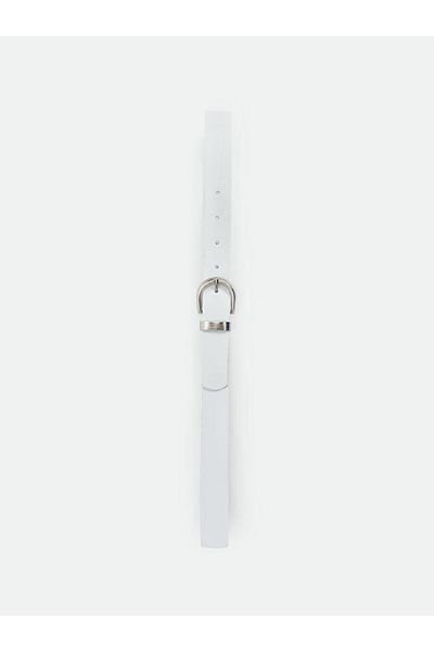 LC Waikiki Accessories White Leather Look Women's Belt