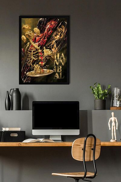 Saturn Hannibal Framed Painting - Tv Series Poster Poster Painting