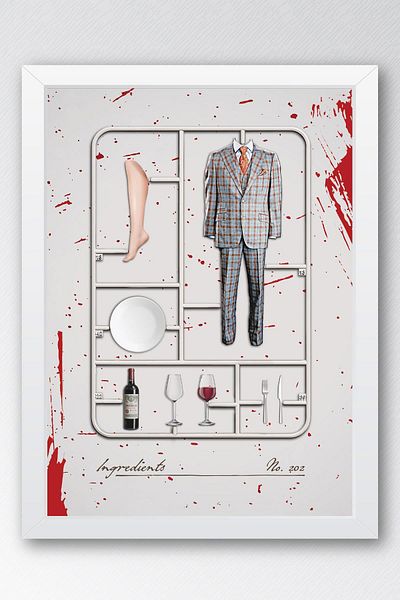 Saturn Pictură înrămată Hannibal - Poster de afiș de serie