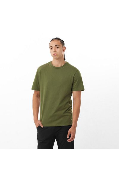 Salomon Ανδρικό T-Shirt Dynamic Logo - Πράσινο