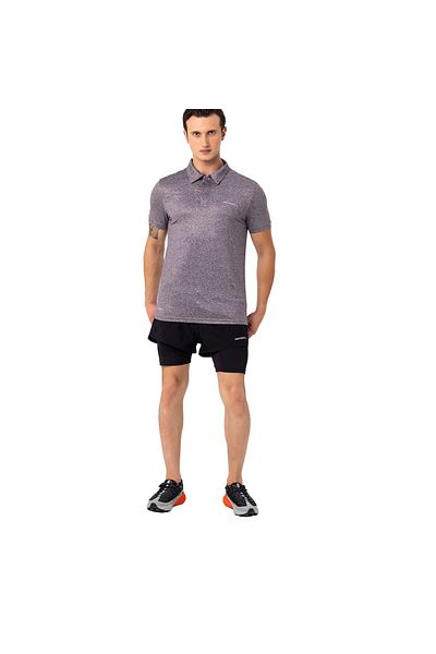 Merrell Pace Men's Gray Polo T-Shirt Men's Polo T-Shirt M4Pacem