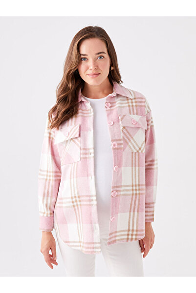 LC Waikiki Ekose Uzun Kollu Hamile Oduncu Gömlek Ceket