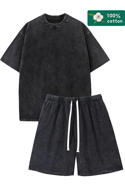 bellanova Βασικό Σετ Μπλουζάκια Oversize με Σχέδιο Ασφάλτου και Στίγματα, που...