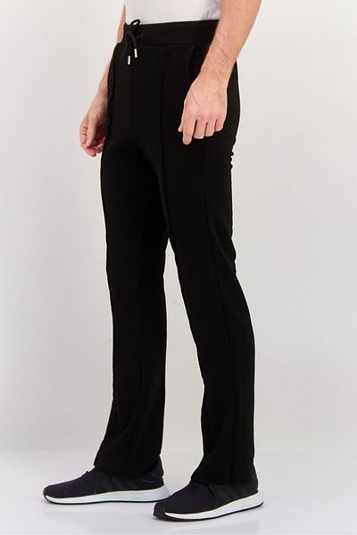 Night Addict Men Regular Fit Plain Sweatpants, Black