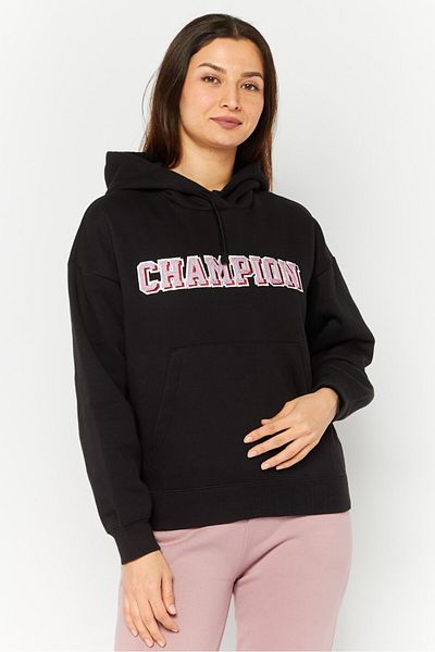 Champion Women Sportwear Fit Long Sleeves Outdoor Sweatshirt, Black