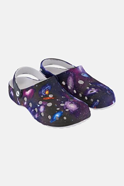 Woz Men Slingback Clogs, Purple Combo