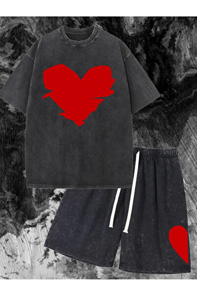 bellanova Βασικό Σετ Μπλουζάκια Oversize με Σχέδιο Ασφάλτου και Στίγματα, που...