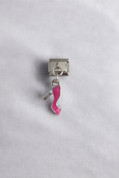 Lynare Pink Heeled Dangle Italian Charm Bracelet - 1 Piece