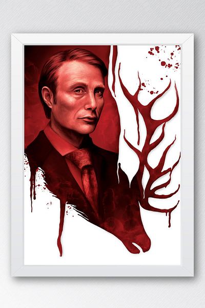 Saturn Pictură înrămată Hannibal - Poster de afiș de serie