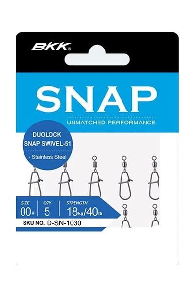 BKK Duolock Snap Swivel-51 Swirled -00