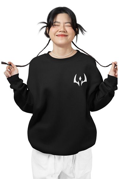 Fuddy Moda Unisex Jujutsu Kaisen Written Back Printed Hoodless Sweatshirt, Oversize Anime Sukuna Sweatshirt