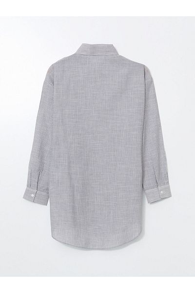 LC Waikiki Lcw Eco Blue Striped Women's Shirt Tunic