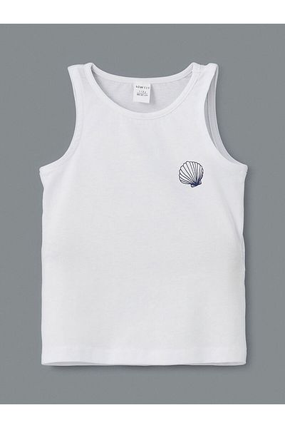 LC Waikiki Lcw Crew Neck Print Girls' Tank Top and Shorts 2-Piece