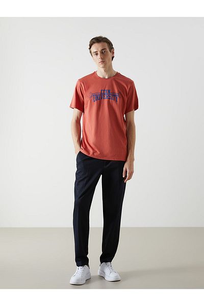 LC Waikiki Νέα σεζόν Crew Neck κοντομάνικο εμπριμέ Tıstort - S5JQ51Z8