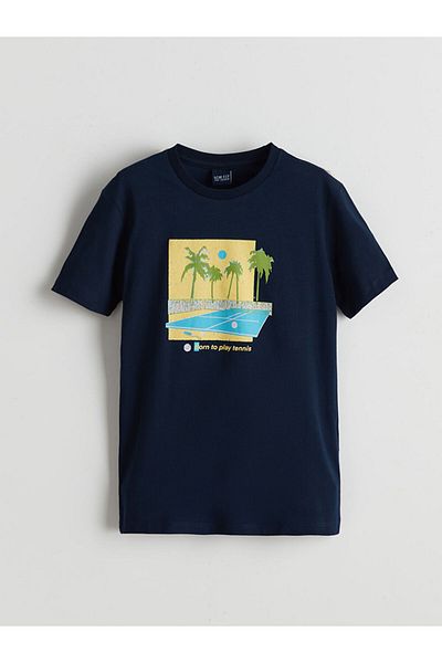 LC Waikiki New Season Crew Neck Boy's T-Shirt - S5Iu20Z4