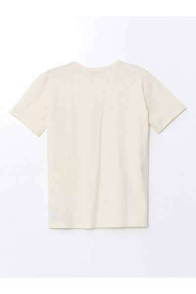 LC Waikiki Νέα σεζόν γυναικείο μπλουζάκι με στάμπα Crew Neck - S5GS05Z8