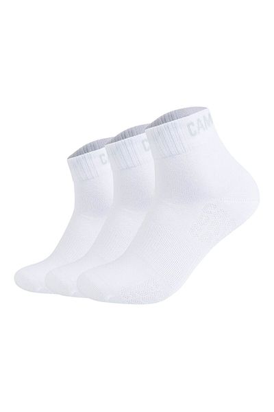 Camp David Herren-Quartersocken, 3er-Pack - Action-Mesh Cotton Quarter 3P, Logo