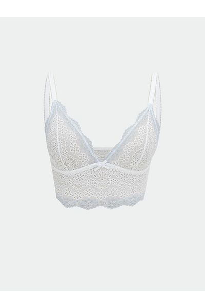 LC Waikiki LCW DREAM Liliac Fără sârmă, fără umplutură, dantelă, fantezie
