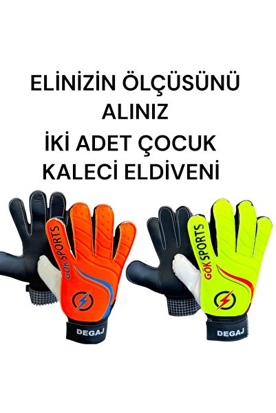 Gök Sports 2 Adet Degaj Çocuk Kapıcı Kaleci Eldiveni Kidz Goalkeeper Gloves B...