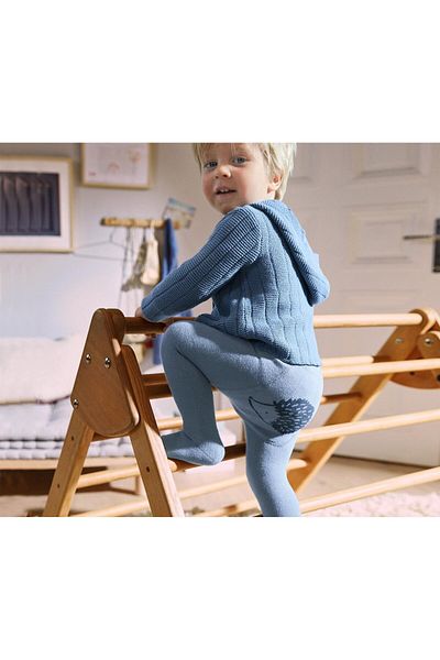 Tchibo Baby Boys Set Of 3 Tights, Grey And Blue
