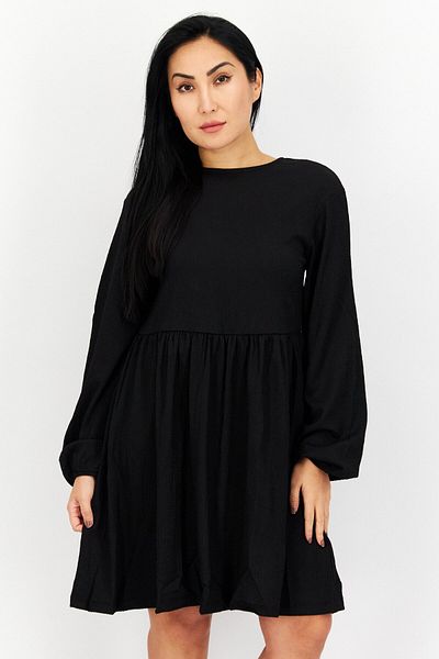 NA-KD Women Plain Mini Dress, Black