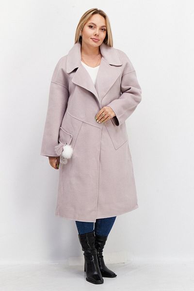 Your Choice By Vero Moda معطف ترنش نسائي من الصوف المزخرف، لون لافندر