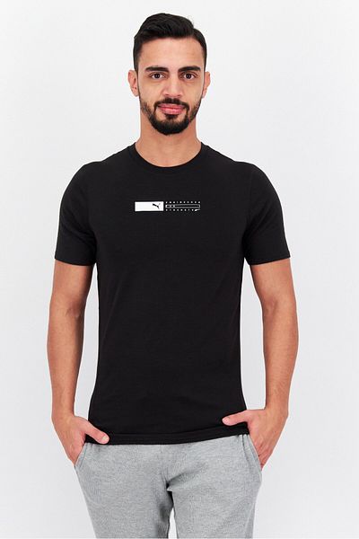 Puma Men Sportswear Fit Short Sleeves Training T-Shirt, Black