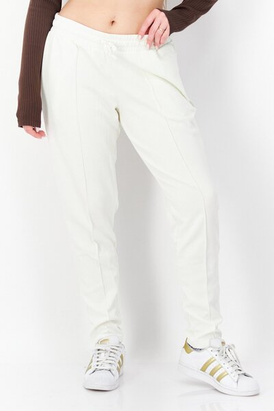 adidas Women Regular Fit Drawstring Training Pants, Off White