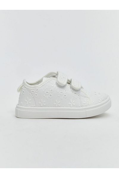 LC Waikiki Pantofi sport pentru fetiță LCW STEPS cu velcro alb