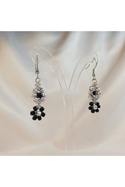 Crystal Atelier Miyuki Mini Flower Earrings - Elegant and Dangle Handmade